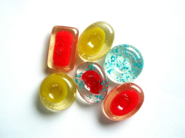 hard candy with center filling